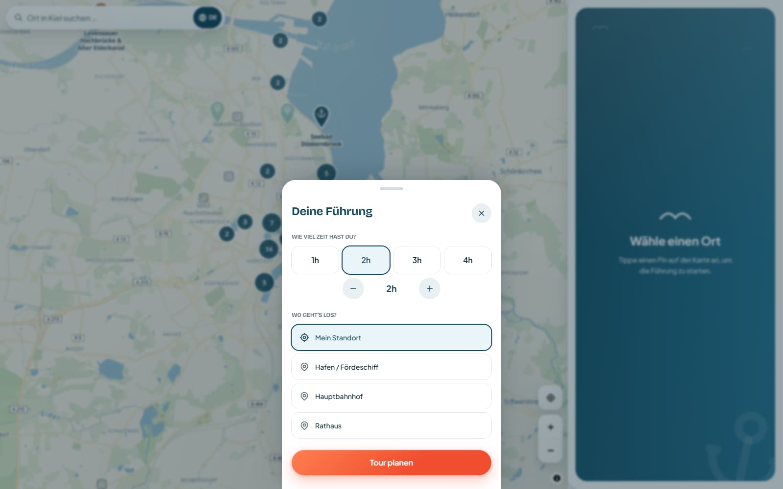 jawnt: Tour-Planung nach verfügbarer Zeit und Startpunkt